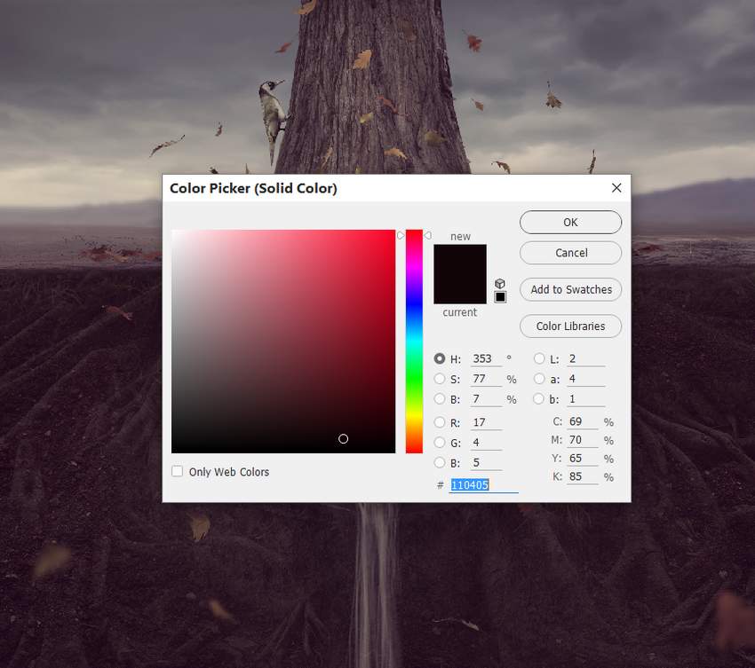 whole scene color fill
