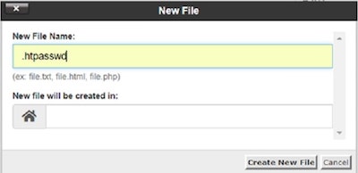 htaccess Tutorial New File