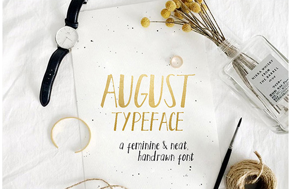 August Typeface