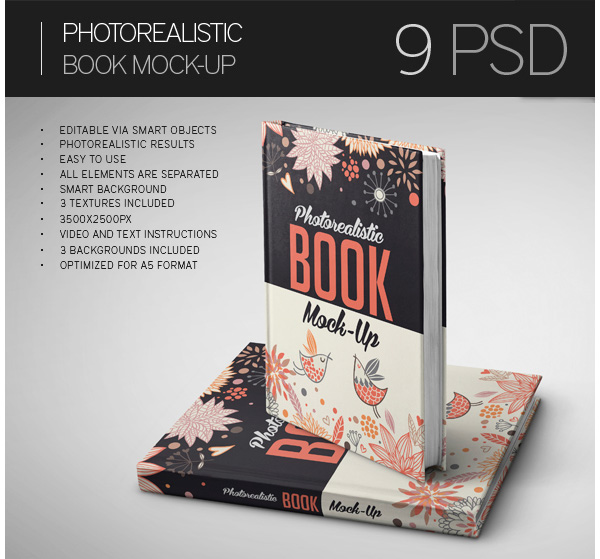 Photorealistic Book Mock-up