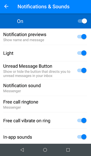 Notification sound option Notification sound option